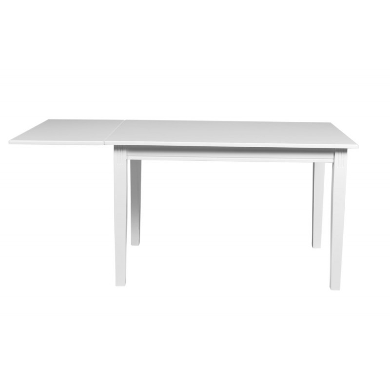 RO Witts Extending Dining Table Rectangular Small White